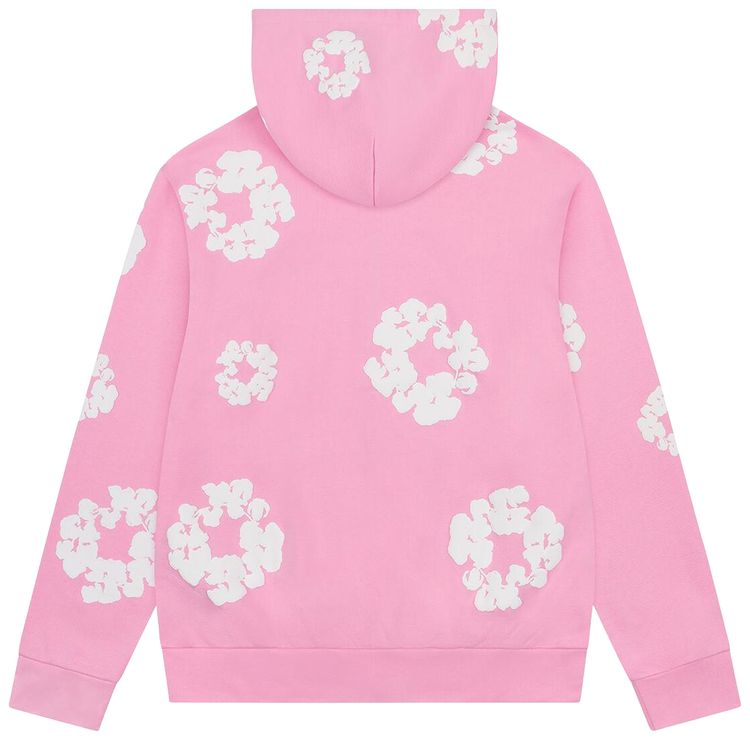 Denim Tears Cotton Wreath Zip Hoodie Pink