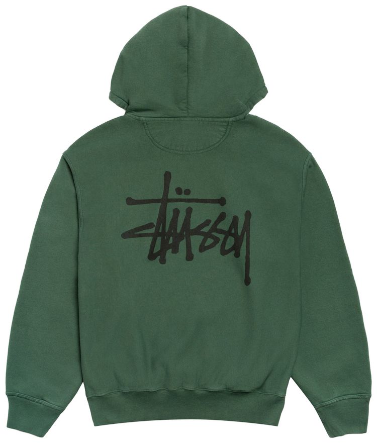 Stussy Basic StuSsy Hoodie Pigment Dyed Pine