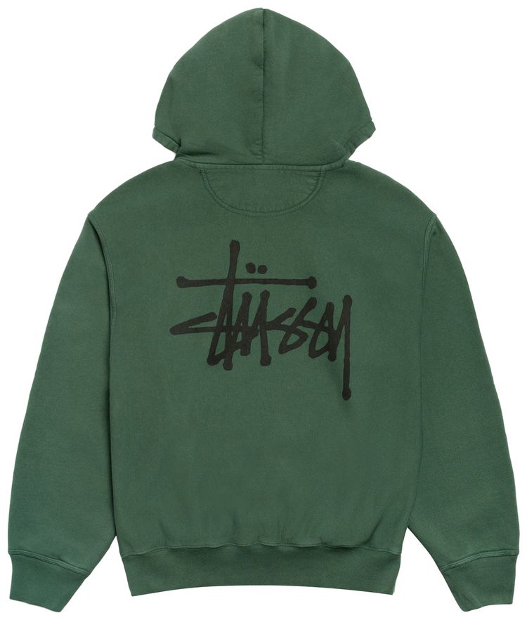 Stussy Basic StuSsy Zip Hoodie Pigment Dyed Pine