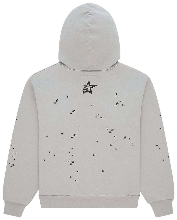 Sp5der Star Girl Hoodie Grey