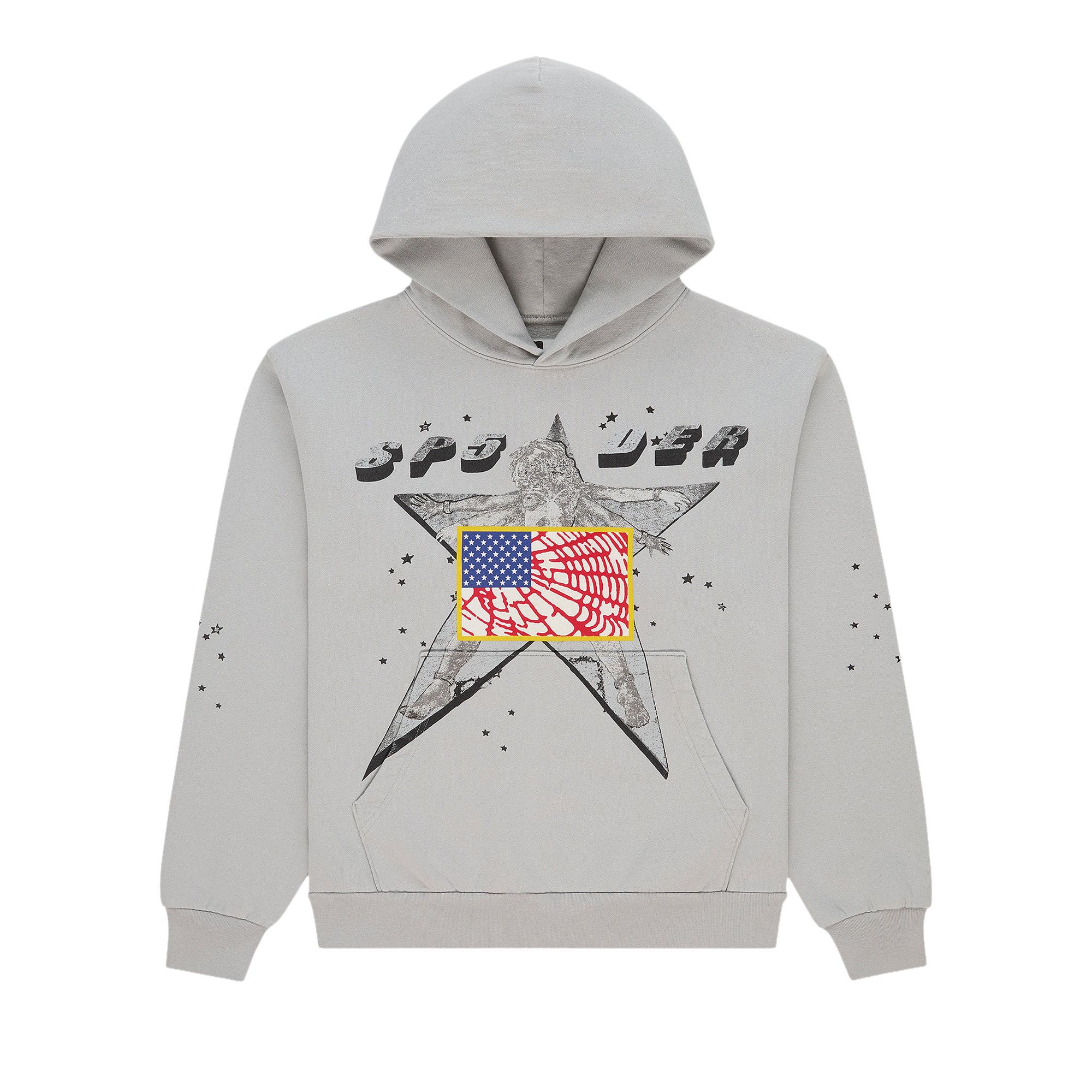Buy Sp5der Star Girl Hoodie 'Grey' - ST011FW25SGR | GOAT CA