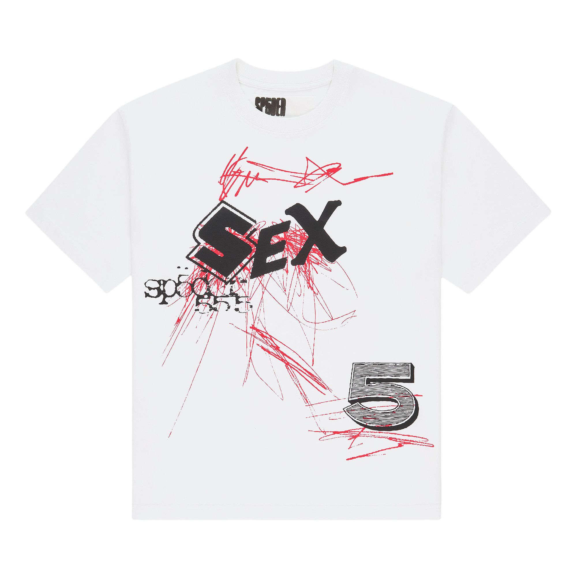 Buy Sp5der Vivienne Tee 'White' - TE014FW25WHT | GOAT