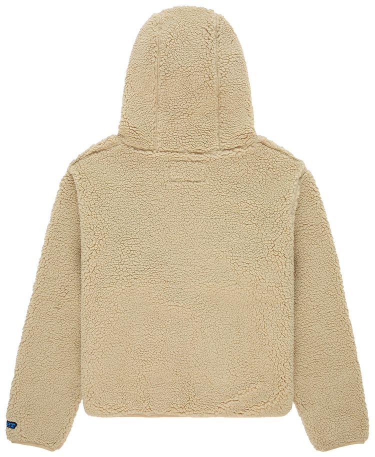 Sp5der Teddy Fleece Zip Up Tan