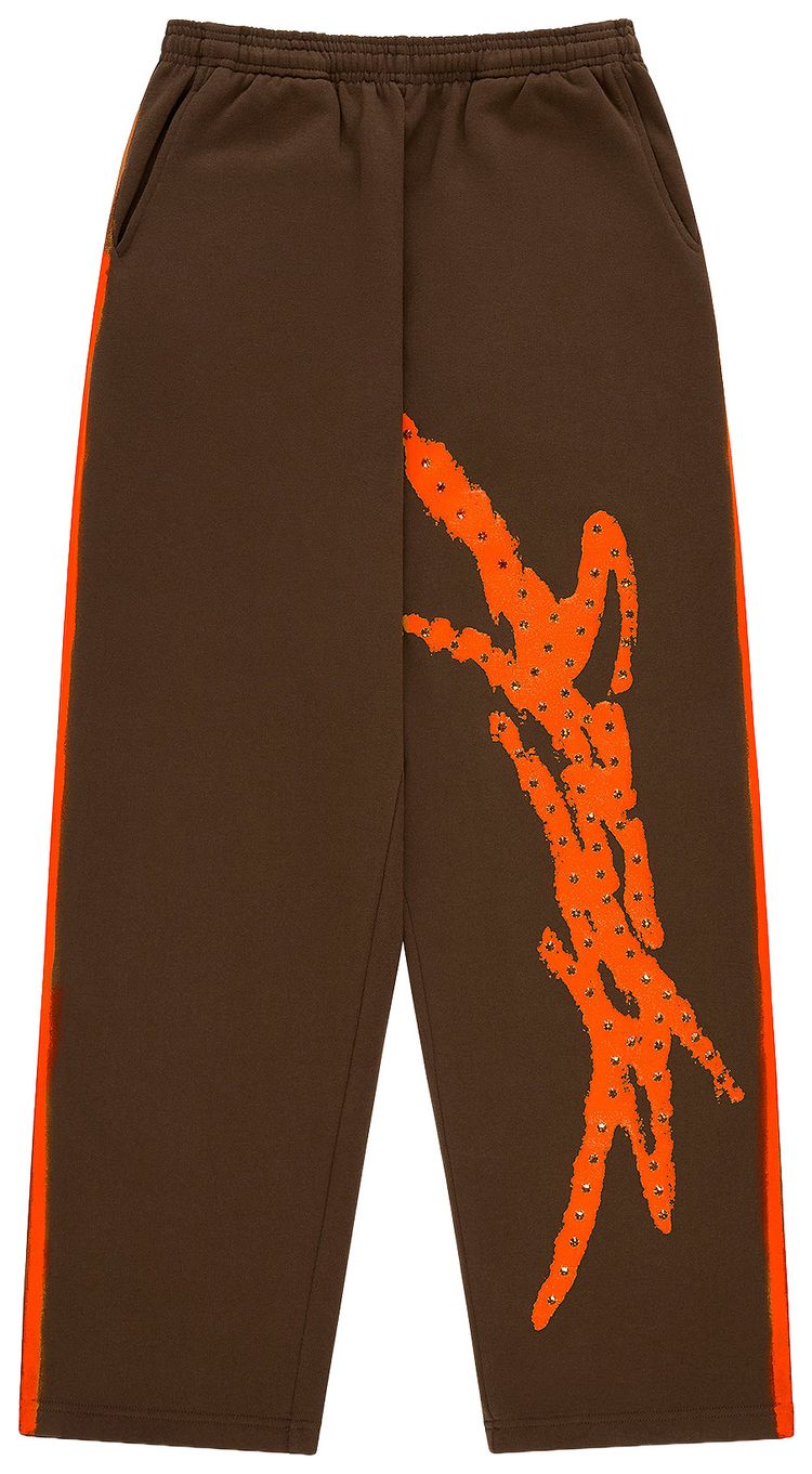 Sp5der Screaming Eagle Sweatpant Brown