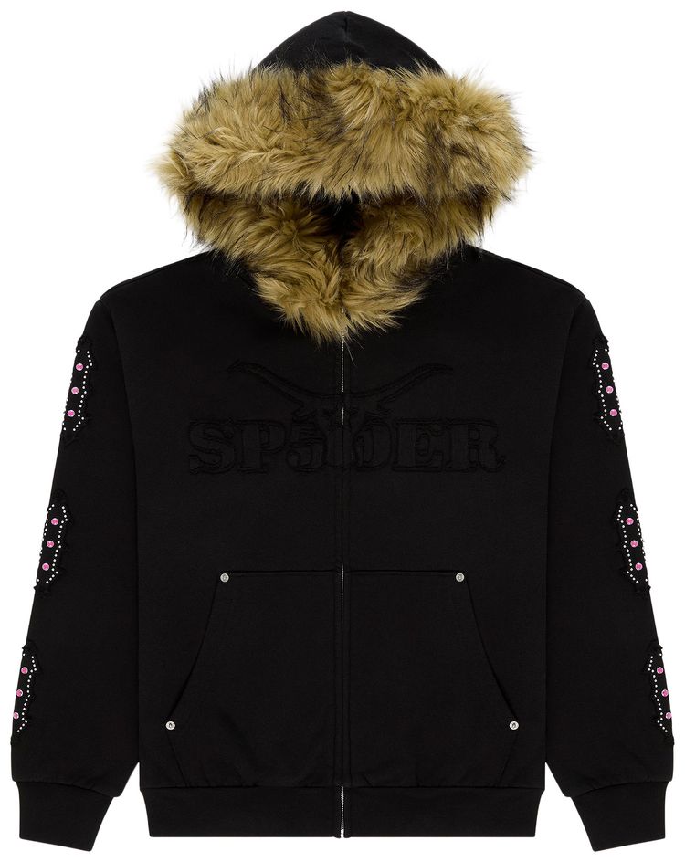 Sp5der Garibaldi Zip Up Black