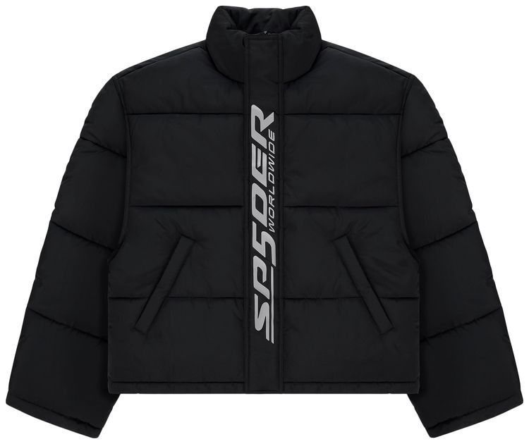 Sp5der Trackhawk Puffer Jacket Black