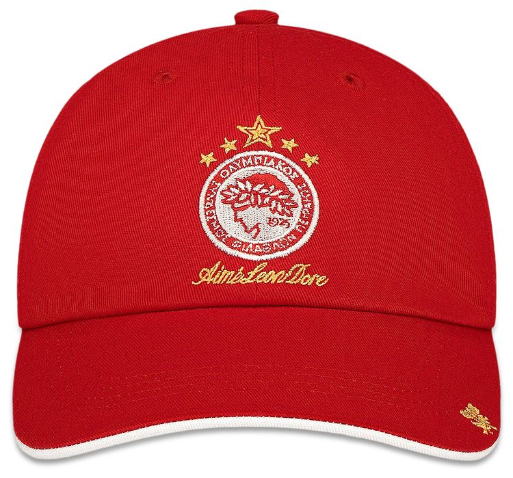Aime Leon Dore x Olympiacos FC Logo Hat Red