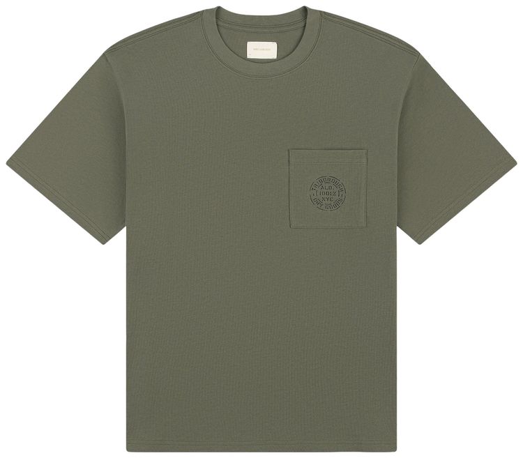 Aime Leon Dore Triborough Dry Goods Pocket Tee Dusty Olive