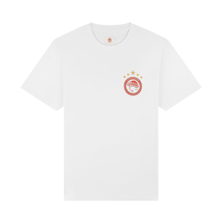 Aime Leon Dore x Olympiacos FC Centennial Tee Bright White