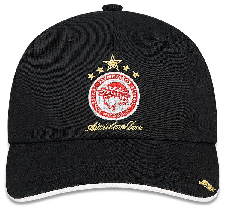 Aime Leon Dore x Olympiacos FC Logo Hat Jet Black