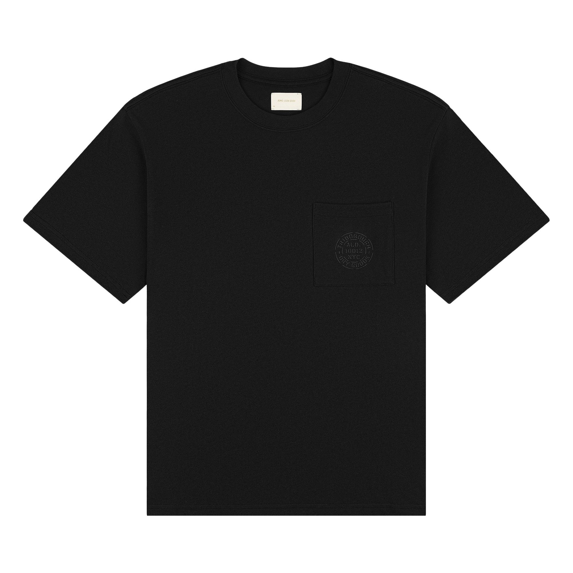 Buy Aimé Leon Dore Triborough Dry Goods Pocket Tee 'Jet Black