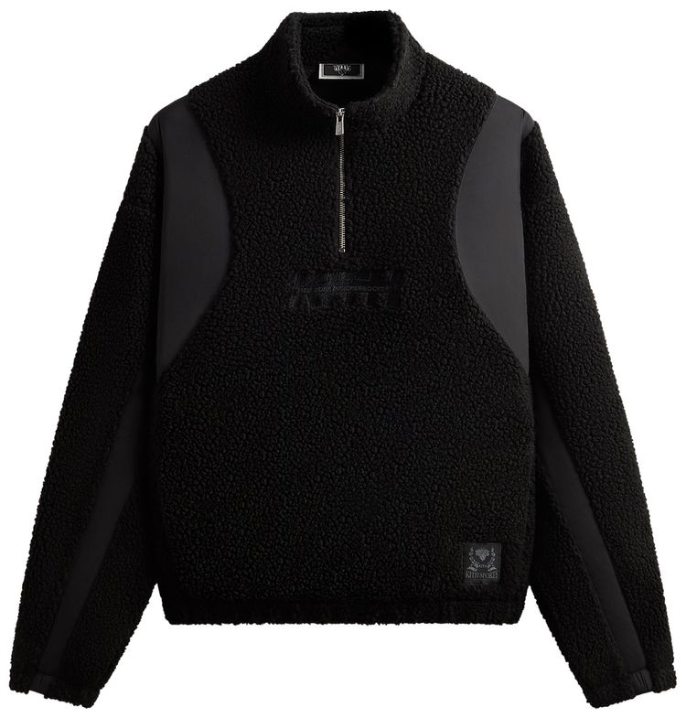 Kith For The New York Knicks New York Vintage Nelson Quarter Zip Black