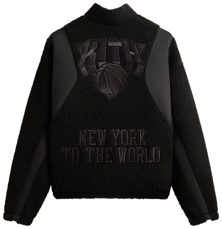 Kith For The New York Knicks New York Vintage Nelson Quarter Zip Black