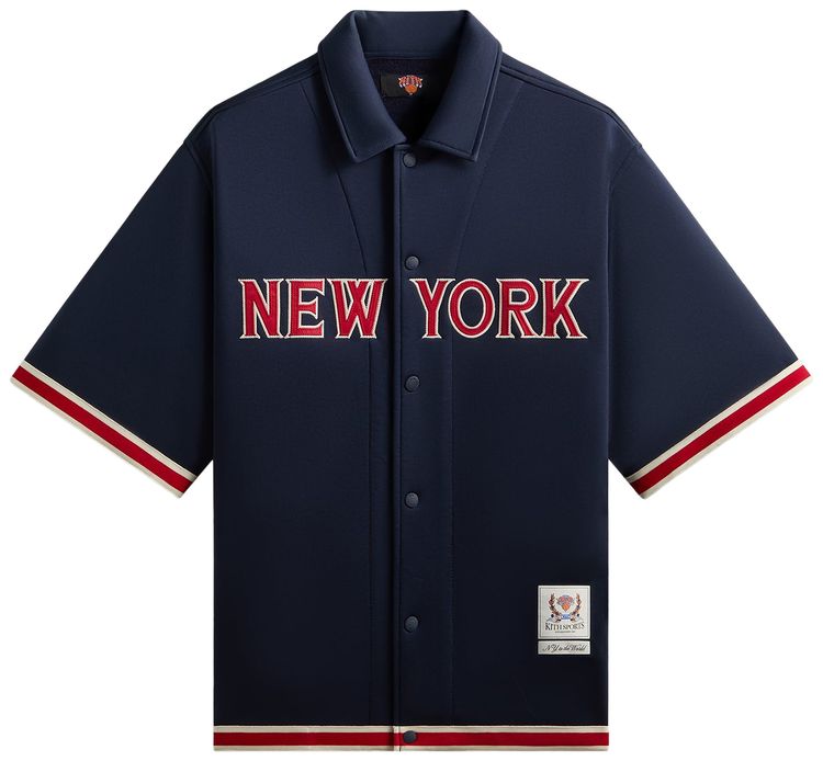 Kith For The New York Knicks Bernard King Woodpoint Shirt Nocturnal