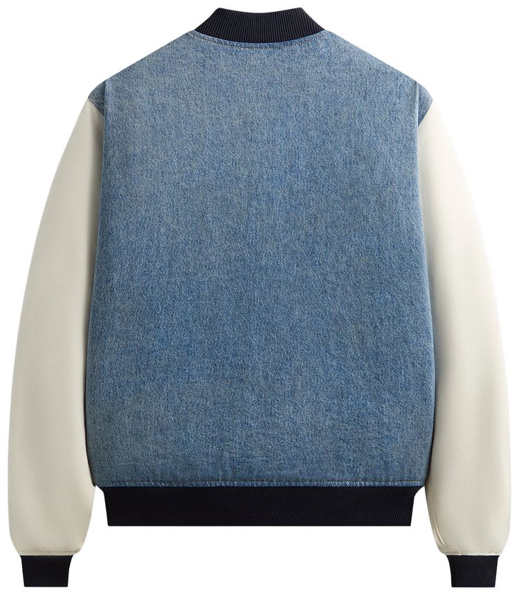Kith For The New York Knicks Denim Marvin Bomber Medium Indigo