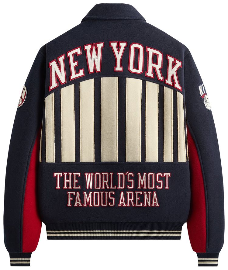 Kith For The New York Knicks Madison Square Garden Wool Varsity Jacket Nocturnal