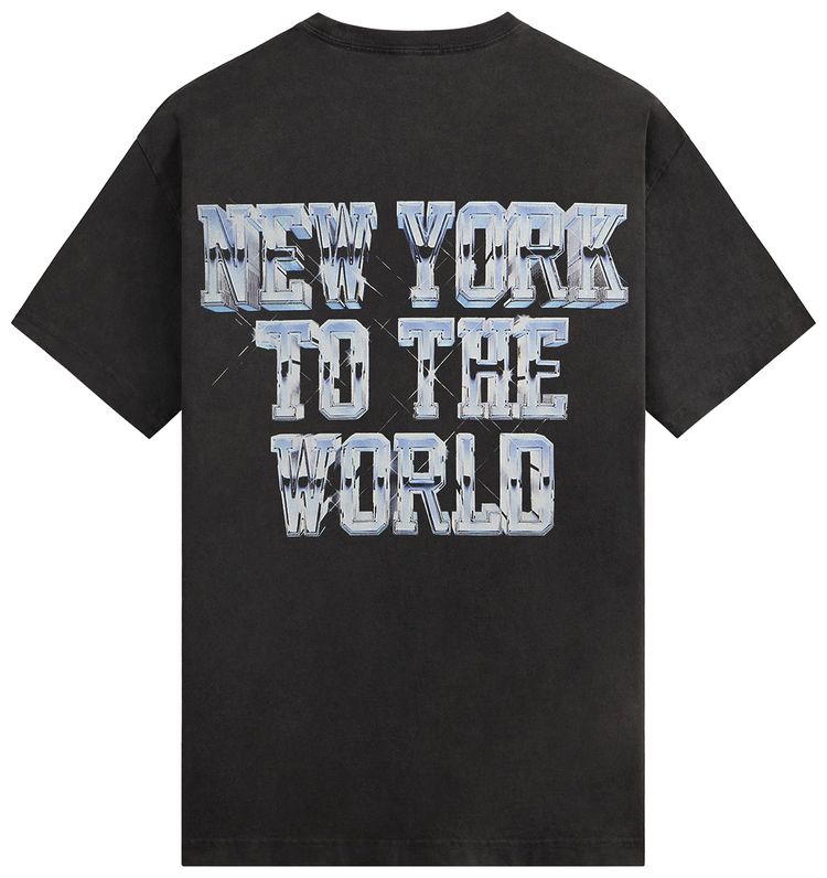 Kith For The New York Knicks Chrome Vintage Jones Tee Black