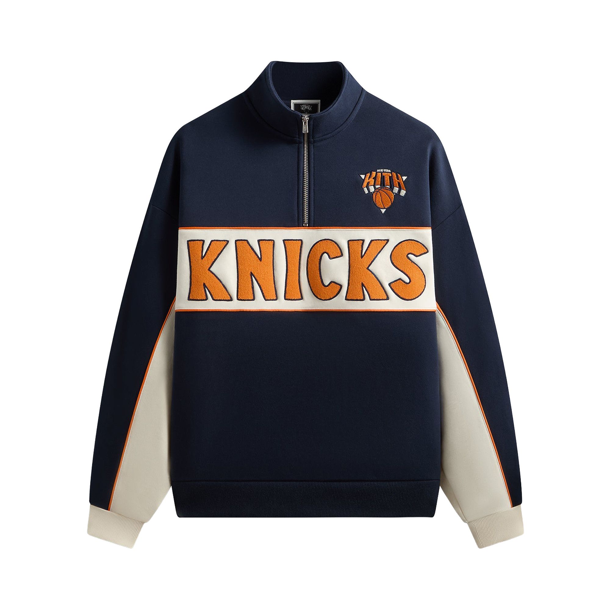 Buy Kith For The New York Knicks Coach Vintage Nelson Quarter Zip