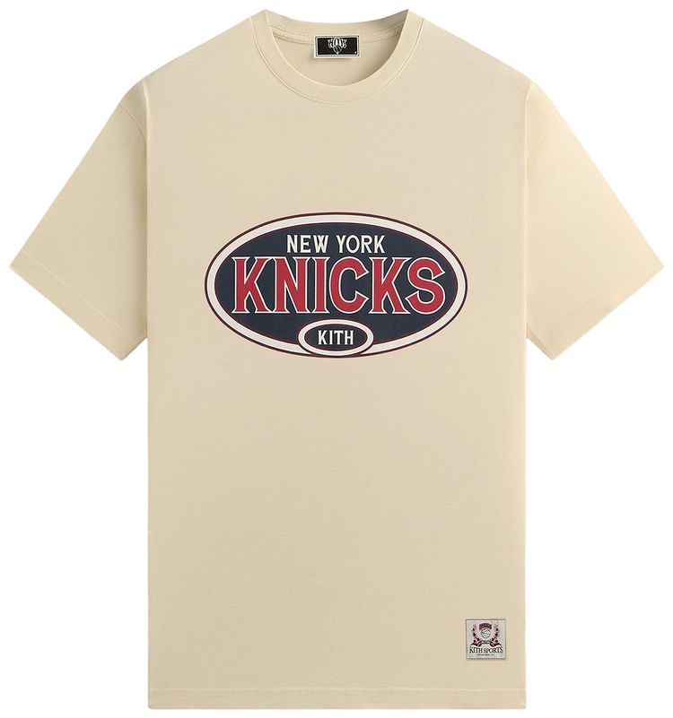 Kith For The New York Knicks Ny Vintage Jones Tee Sandrift
