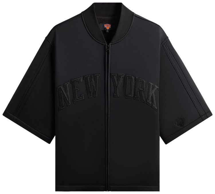 Kith For The New York Knicks Tricot Full Zip Sweater Black
