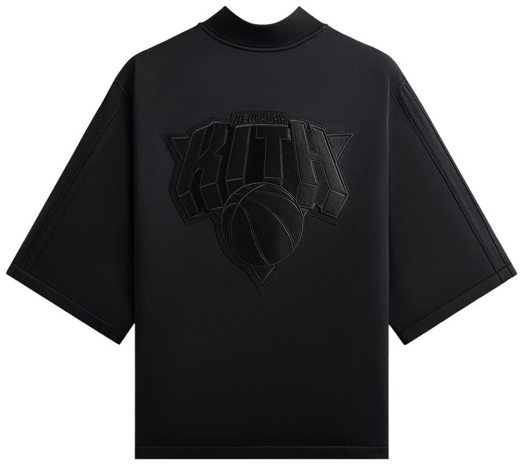 Kith For The New York Knicks Tricot Full Zip Sweater Black