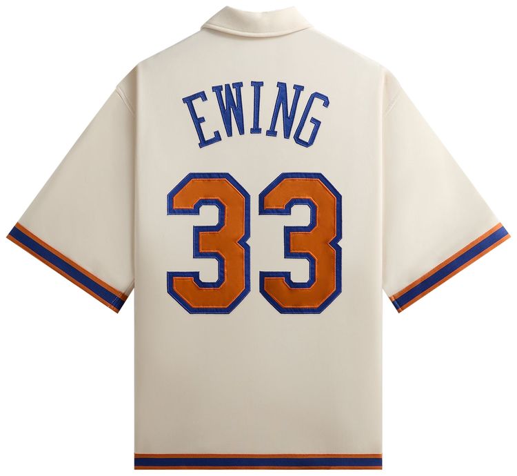 Kith For The New York Knicks Patrick Ewing Woodpoint Shirt Sandrift