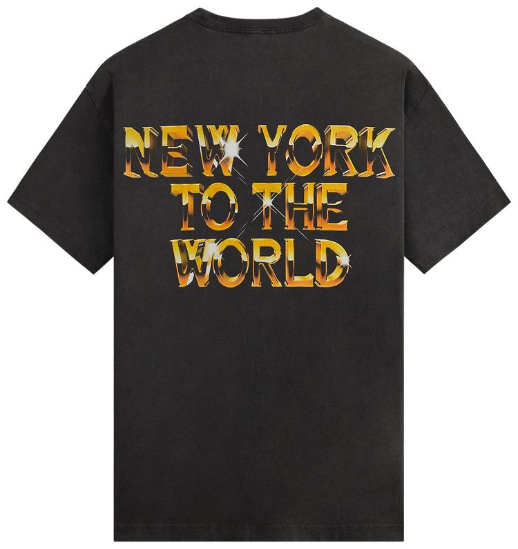 Kith For The New York Knicks Gold Vintage Jones Tee Black