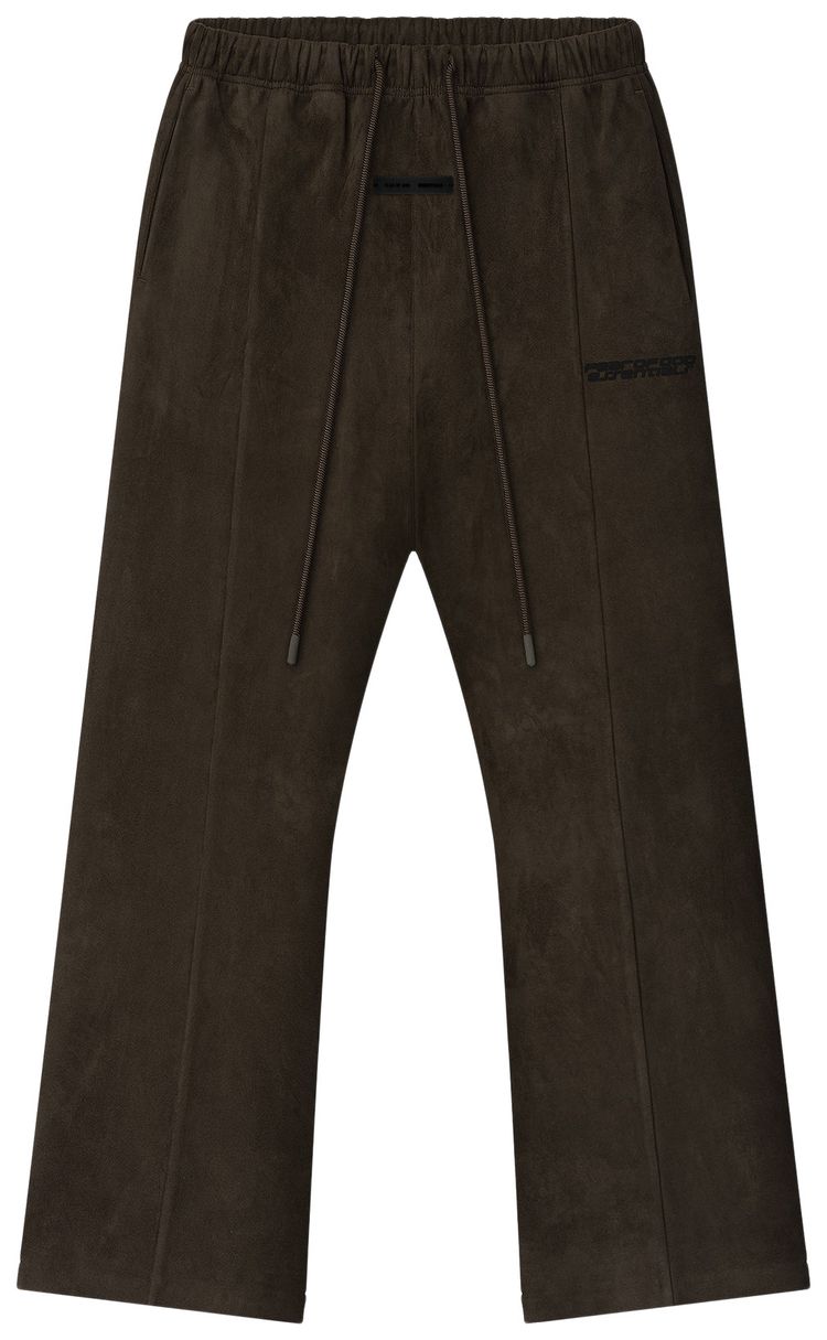 Fear of God Essentials Suede Fleece Flare Pant Brown