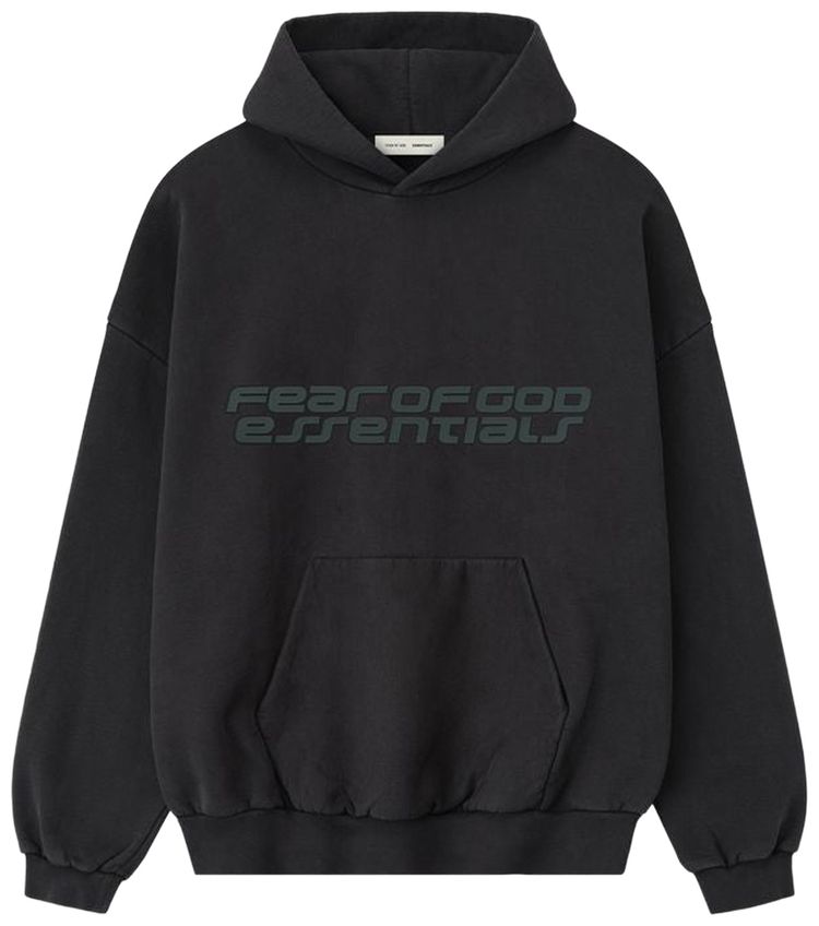 Fear of God Essentials Heavy Fleece 90s Hoodie Vintage Black
