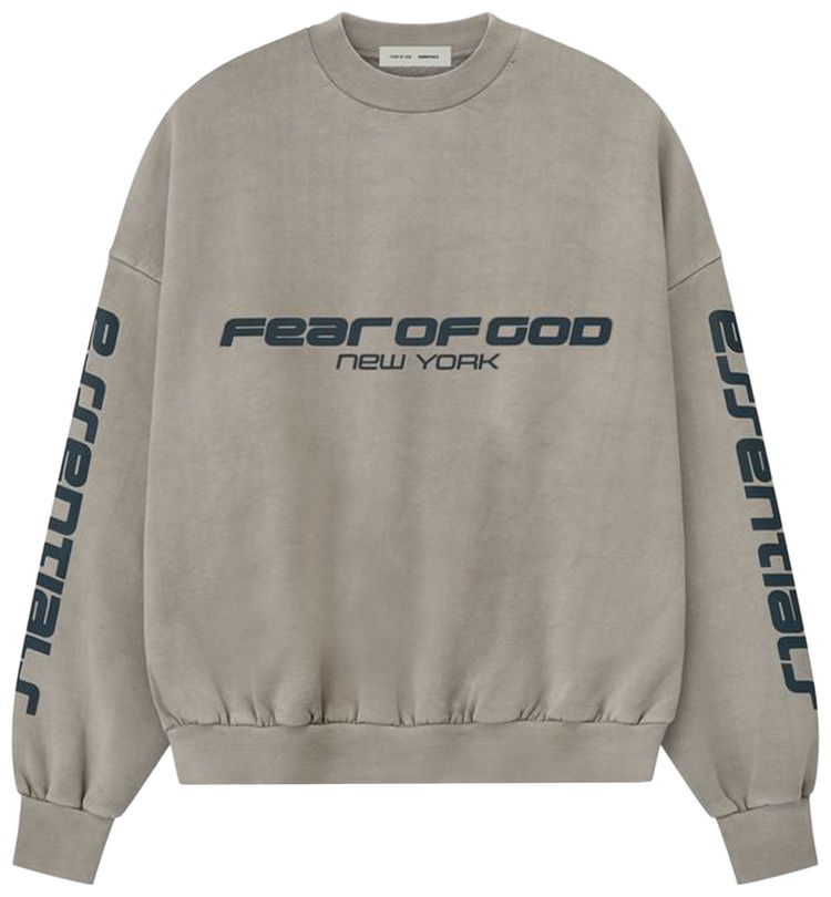 Fear of God Essentials Heavy Fleece Cropped Relaxed Sweatshirt Smoke Grey
