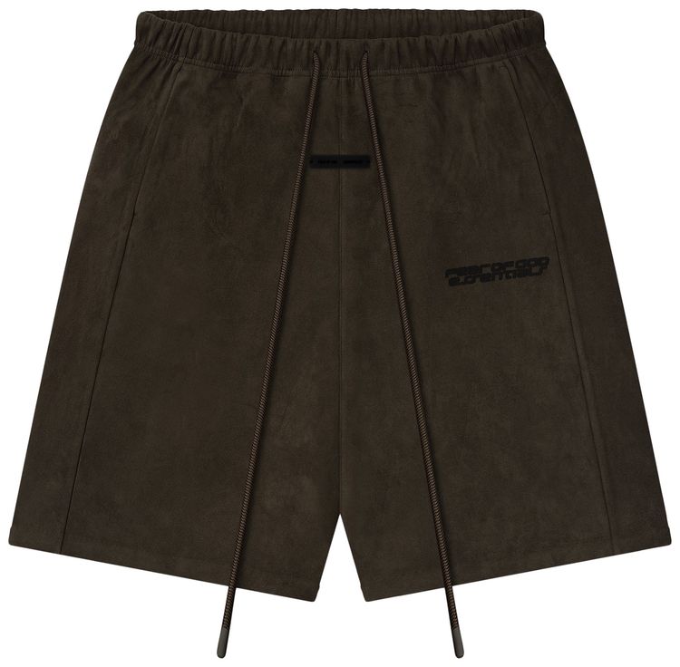 Fear of God Essentials Suede Fleece Relaxed Short Brown