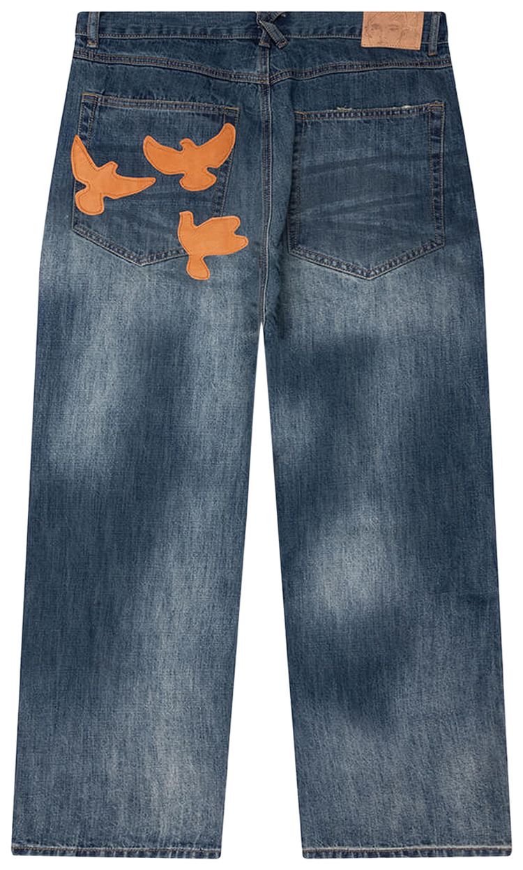 KidSuper Washed Doves Denim Jeans Blue