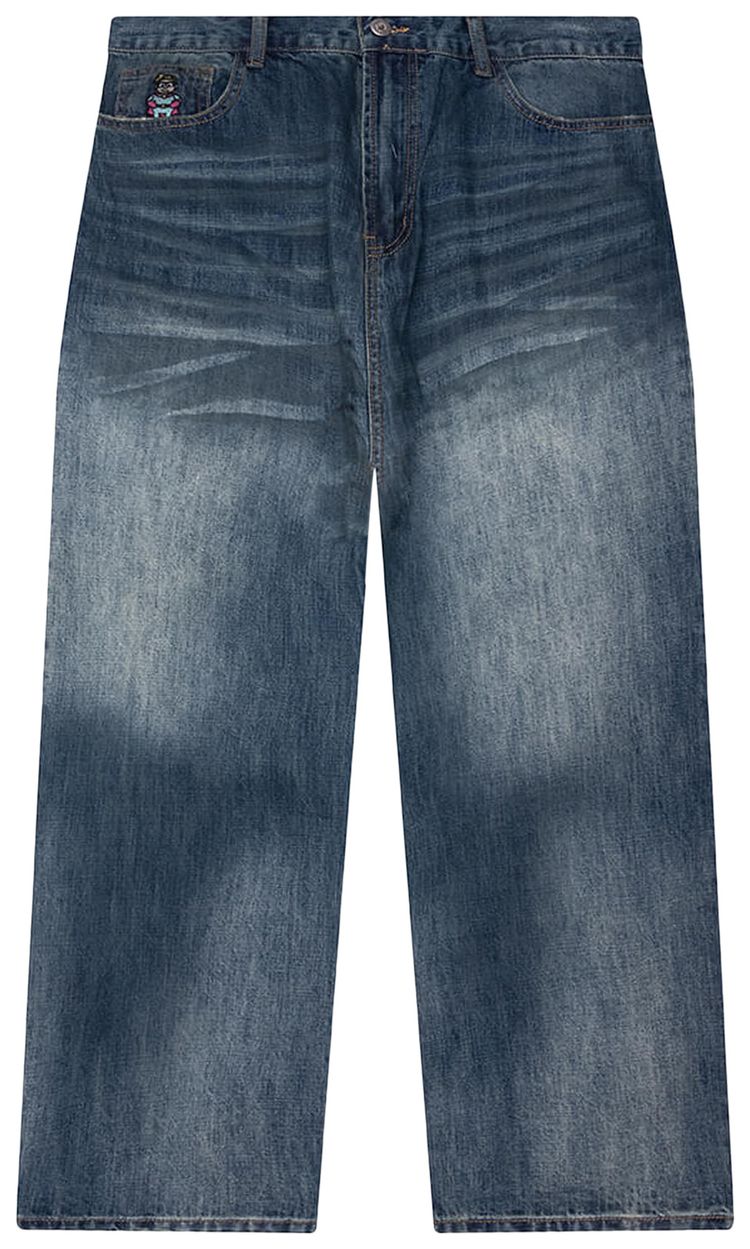 KidSuper Washed Doves Denim Jeans Blue