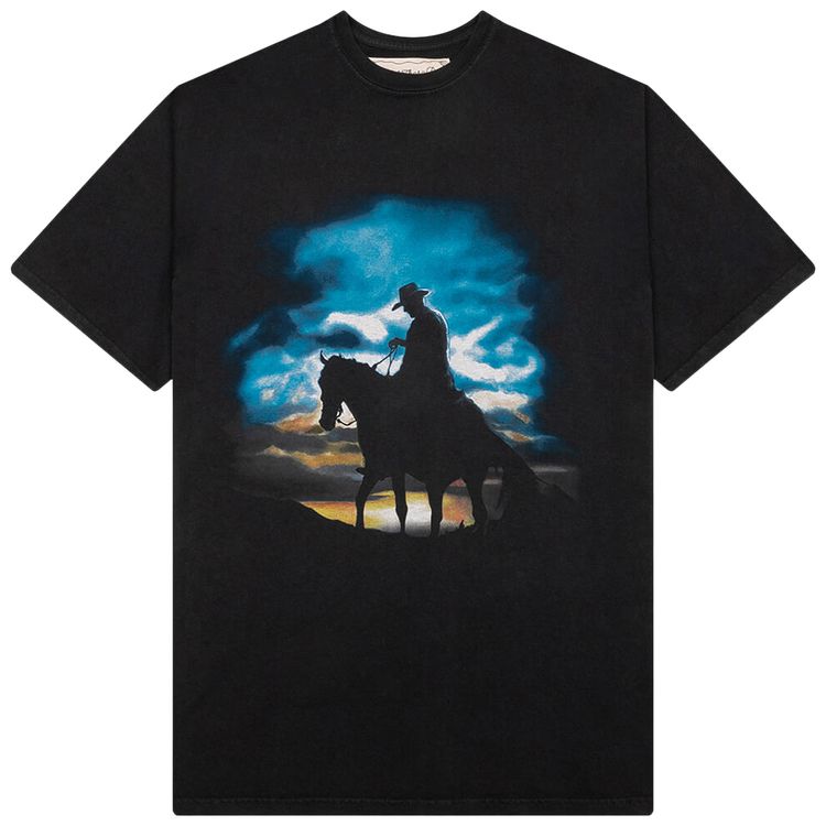 One Of These Days Harvest Moon T Shirt Washed Black