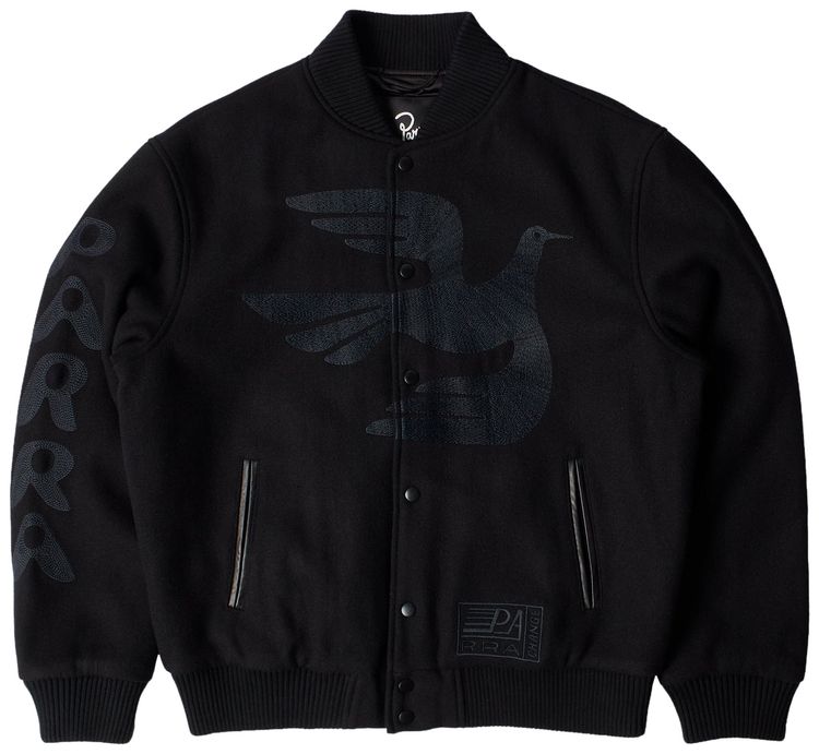 Parra Not Movie Quality Varsity Jacket Black