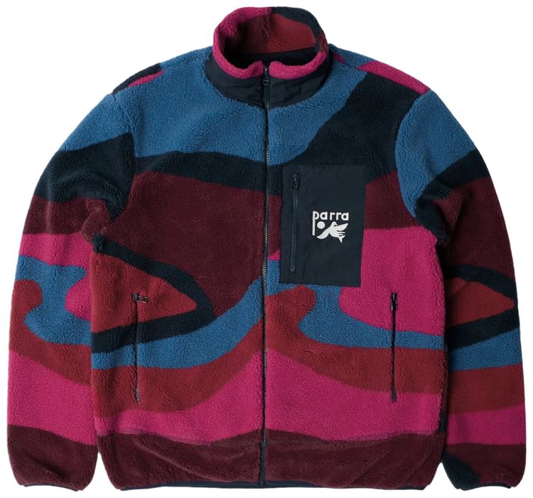 Parra Full FTP Booster Polar Fleece Jacket Red