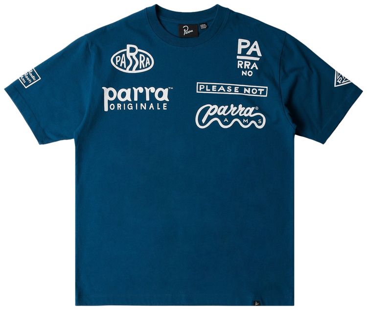 Parra Media Training T Shirt Blue