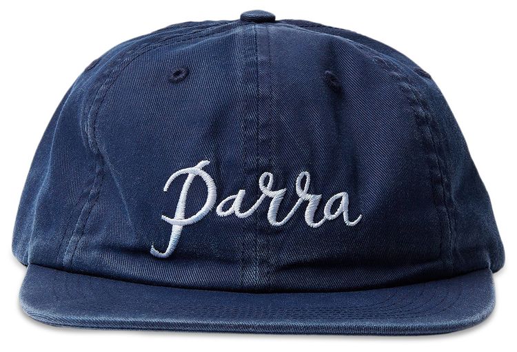 Parra Scripted 6 Panel Hat Navy Blue