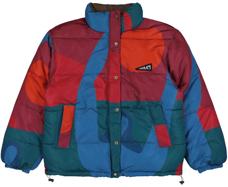 Parra Protect The Sun Reversible Puffer Jacket Brown