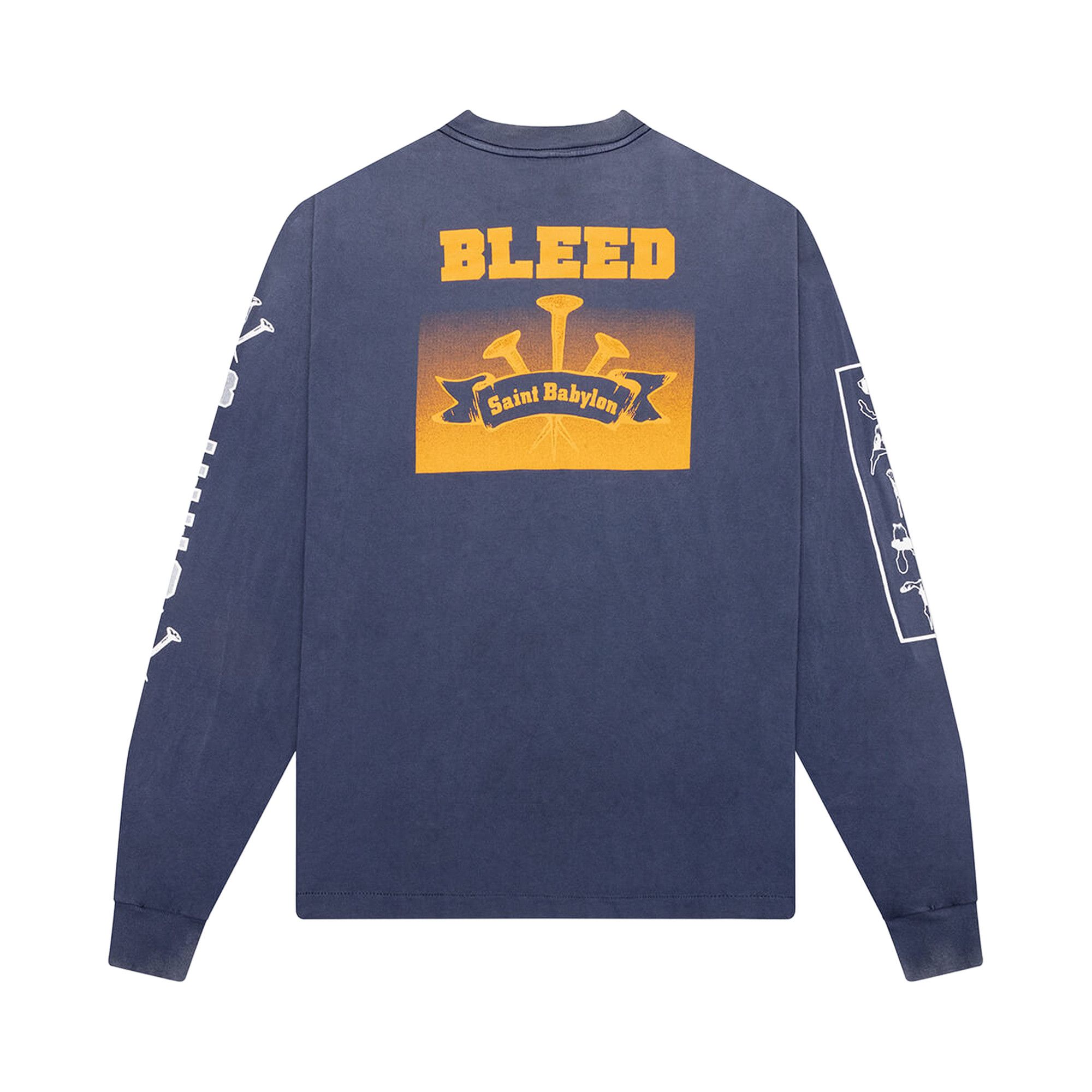 Buy SAINT Mxxxxxx x Babylon Bleed Short-Sleeve Tee 'Navy' - SM HR1