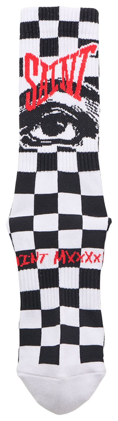 SAINT Mxxxxxx Saint Eye Socks BlackWhite