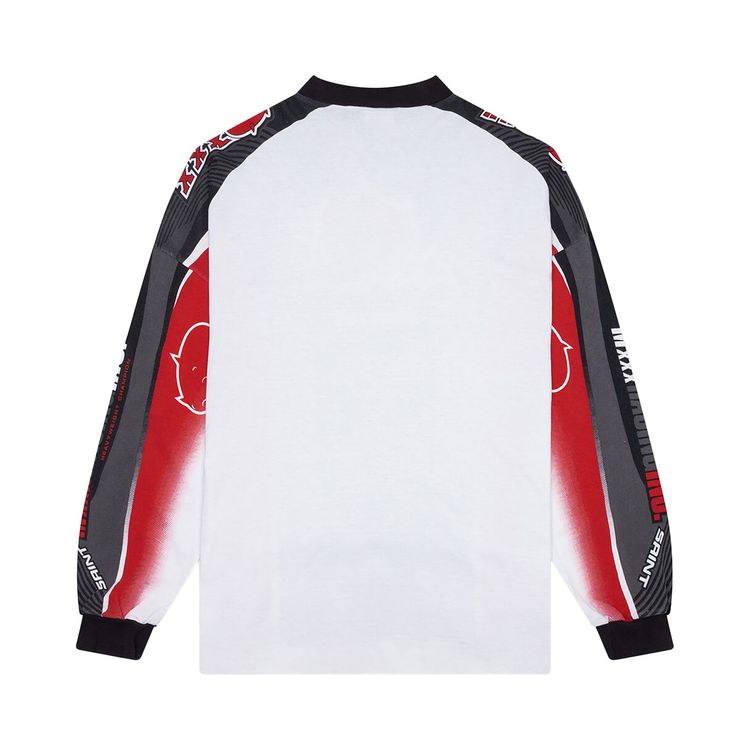 SAINT Mxxxxxx Mortor Cycle Long Sleeve Tee White