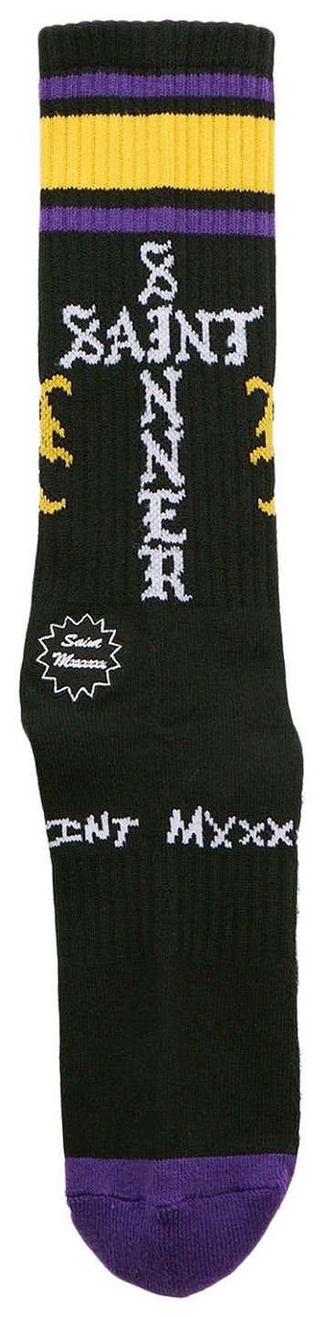 SAINT Mxxxxxx Saint Sinner Socks BlackPurple