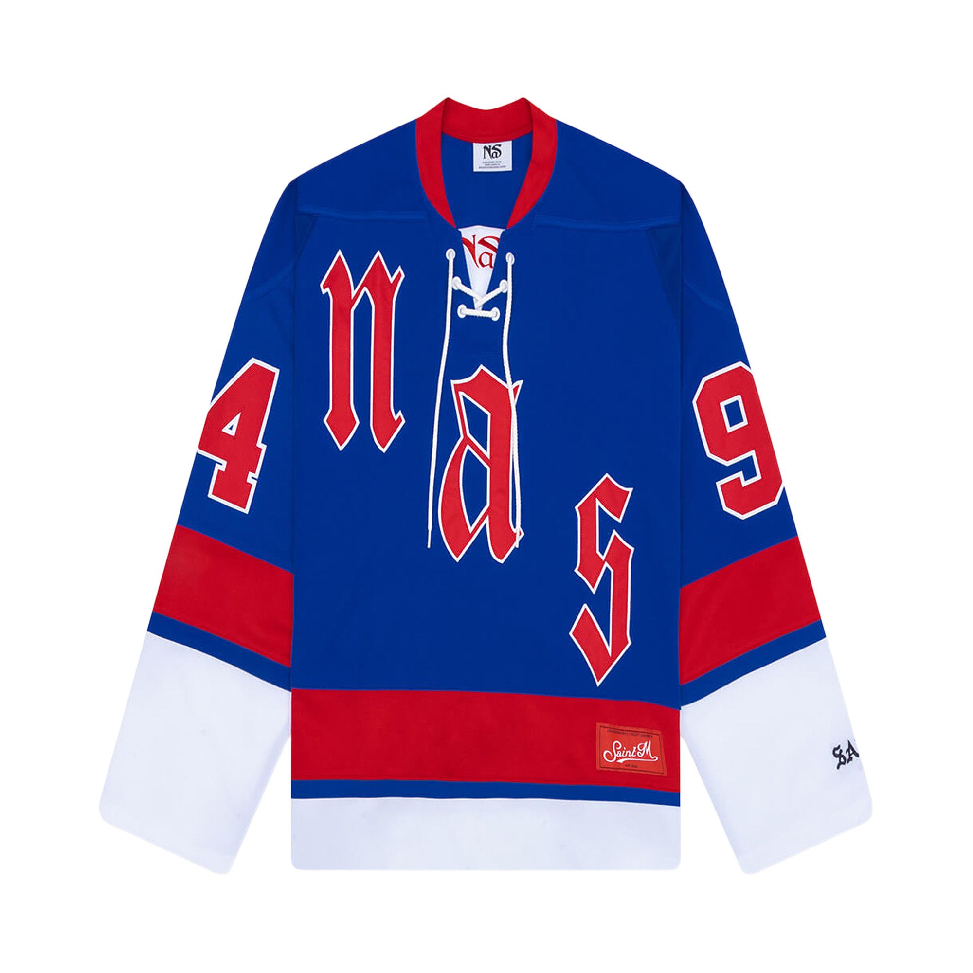 Buy SAINT Mxxxxxx x Nas Illmatic 94 Game Shirt 'Blue' - SM HR1