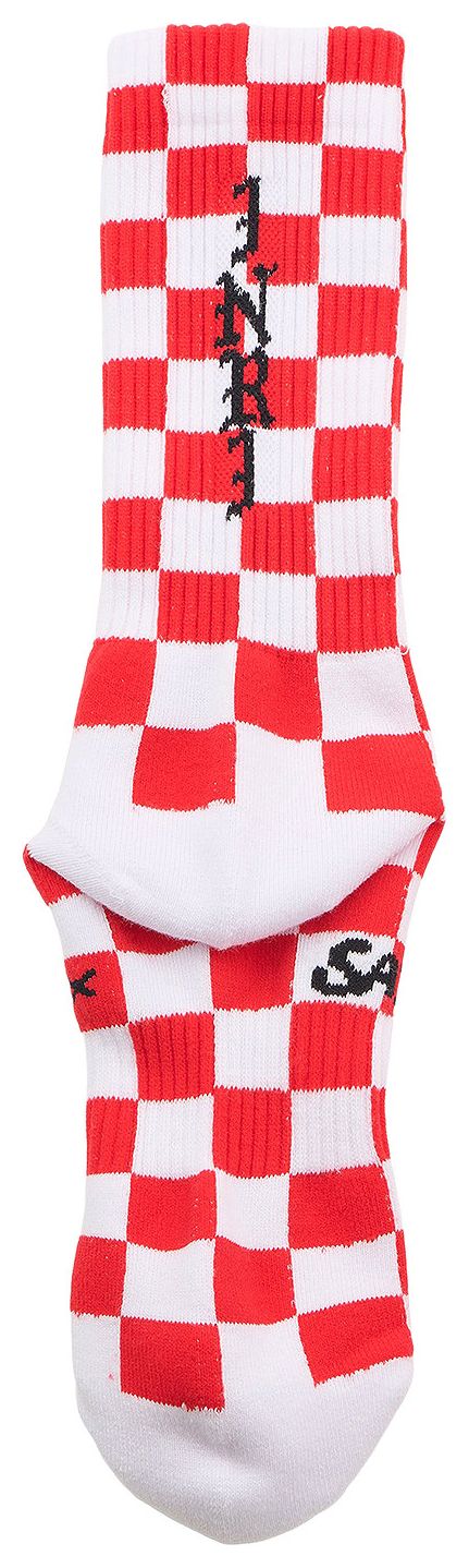 SAINT Mxxxxxx Saint Sinner Socks WhiteRed