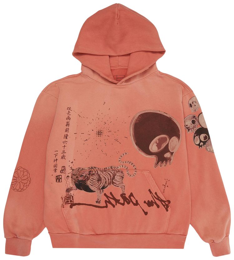 Cactus Jack by Travis Scott x Takashi Murakami The Path Hoodie Orange
