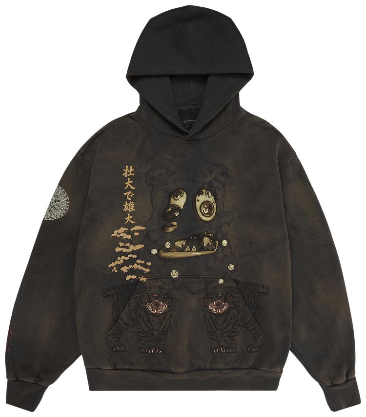 Cactus Jack by Travis Scott x Takashi Murakami Hollow Hoodie Brown