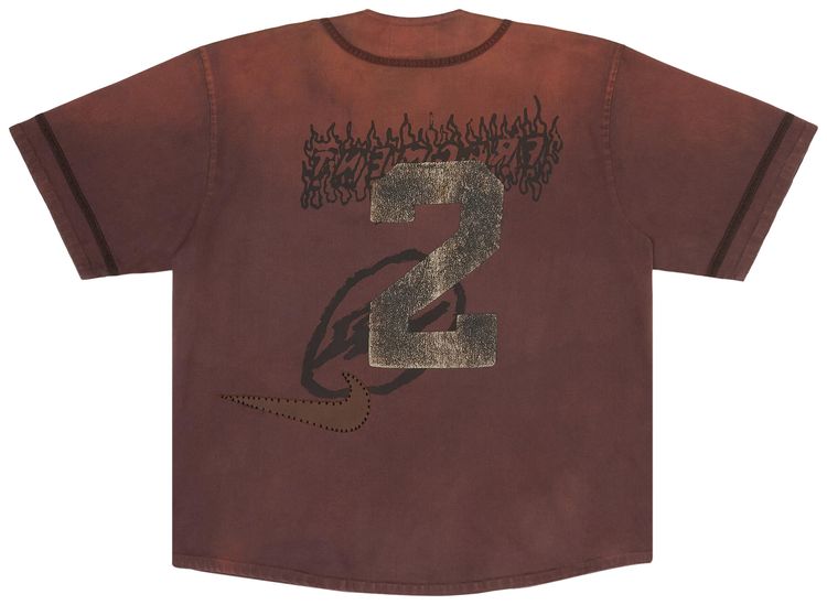 Cactus Jack by Travis Scott x Fragment x Nike Tokyo Jack Retro Baseball Jersey Brown