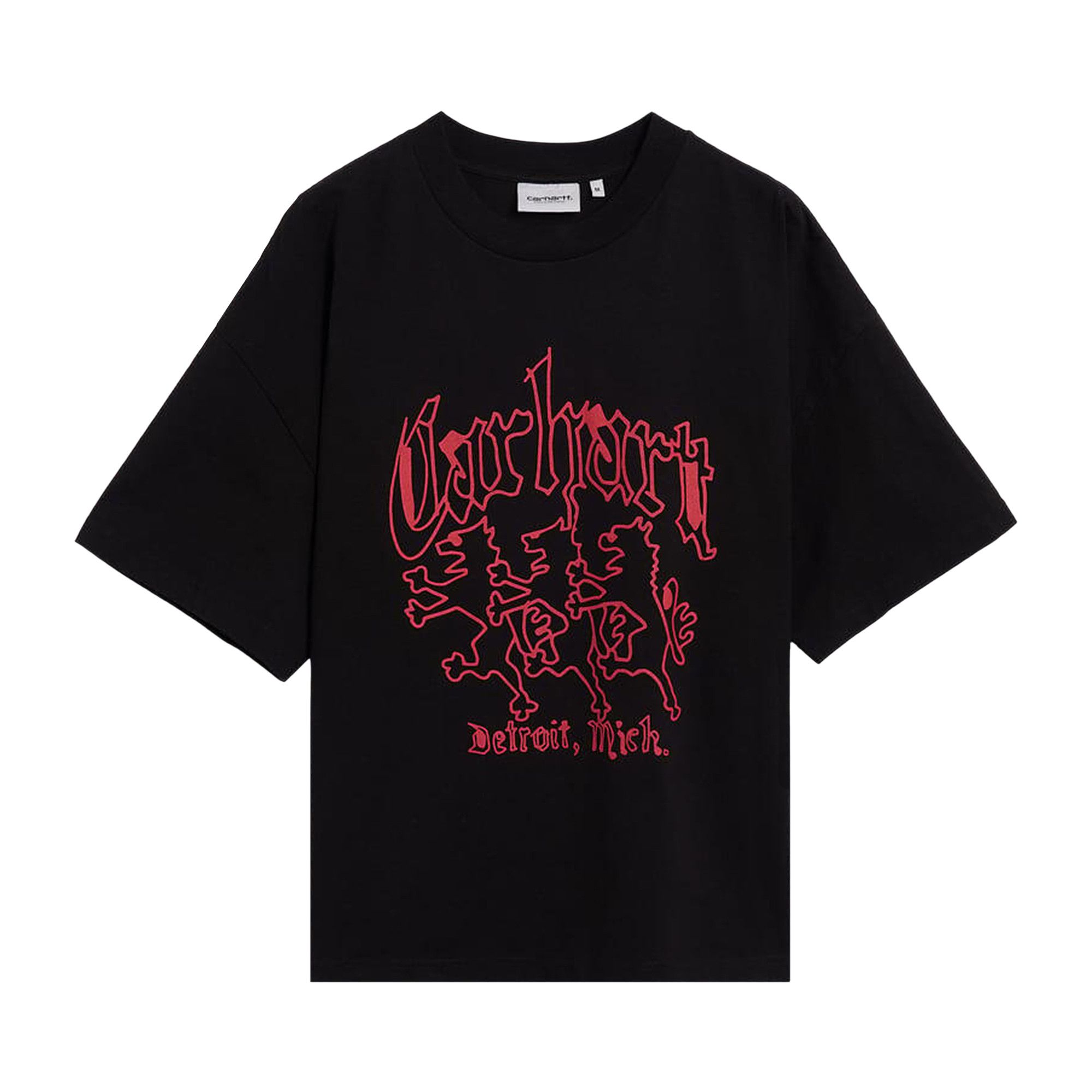 Buy Carhartt WIP Short-Sleeve Hackwork T-Shirt 'Black' - I035434