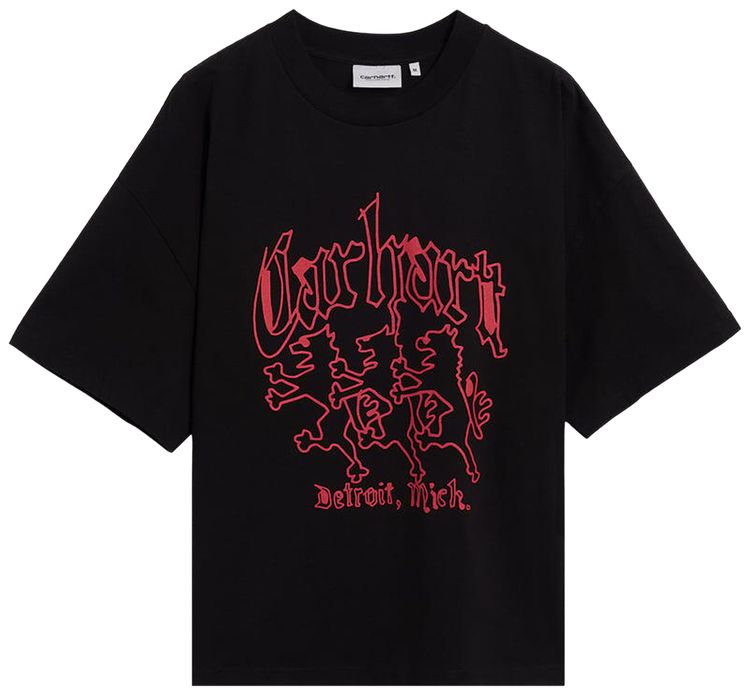 Carhartt WIP Short Sleeve Hackwork T Shirt Black